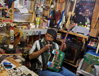 C.C. Rider Showcases Homemade Instruments in The BluesMobile!